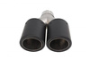 Exhaust Tip 101mmx2 enter 76mm Carbon Matte