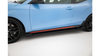 Side Skirts Hyundai Veloster N Mk2 Street Pro Black-Red + Gloss Flaps
