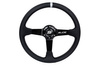 Steering wheel SLIDE 350mm offset:90mm Carbon Silver Strip