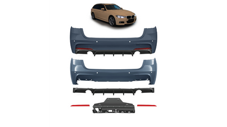 Bumper BMW 3 F31 Rear with Diffuser