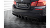 Diffuser BMW 5 F10 M-Pack Rear Valance v.2 Version with two double exhausts Gloss Black