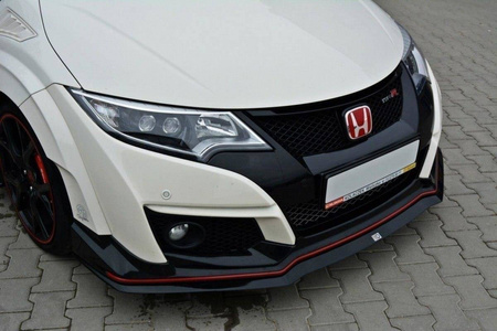 FRONT SPLITTER v.2 HONDA CIVIC IX TYPE R - Gloss Black