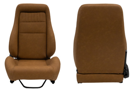 Racing seat VINTAGE PVC Brown