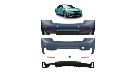 Bumper BMW 4 F32 F33 F36 Rear with Diffuser