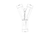 Exhaust tee 45st 48/51mm 304SS