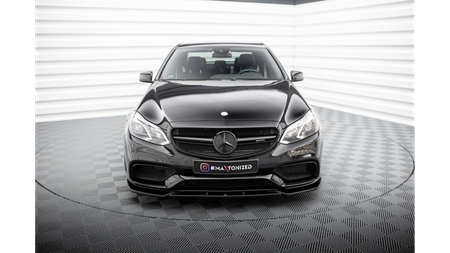 Front Splitter Mercedes-Benz E63 AMG Sedan W212 Facelift Gloss Black