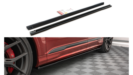 Diffuser Audi Q7 4M Facelift S-Line Side Skirts Gloss Black
