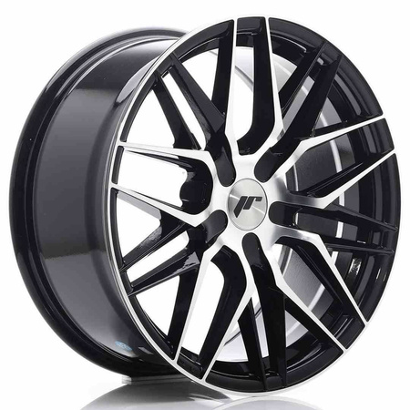 JR Wheels JR28 18x8,5 ET40 5H BLANK Gloss Black Machined Face