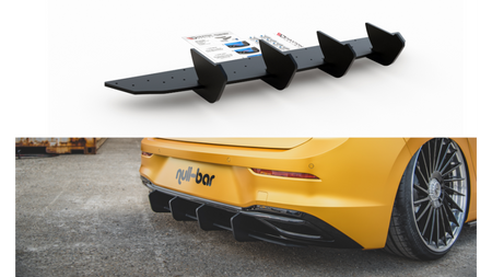 Diffuser Volkswagen Golf 8 Rear Racing Durability v.2 Black