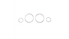 Sport Dashboard Rings Chrome suitable for BMW 5 (E39) Sedan Touring 1995-2003