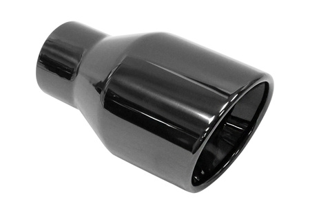 Końcówka tłumika 102mm wejście 63mm Black Chrome