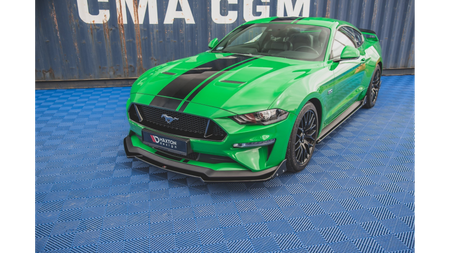 Splitter Ford Mustang VI GT Facelift przód v.1 Gloss Black