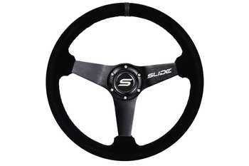 Steering wheel SLIDE 350mm offset:20mm Suede Black
