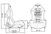 Fotel sportowy LOW MAX K608 Welur Bride Czarno-Szary