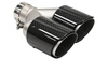 Exhaust Tip 101mmx2 enter 63mm Right Carbon Gloss