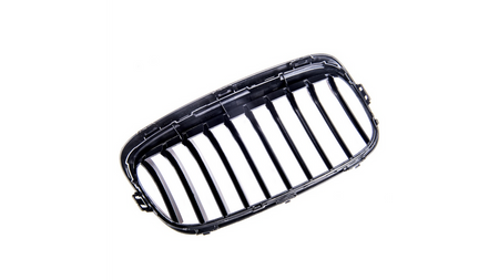 Grill BMW 2 F45 pojedyncze żeberka Gloss Black