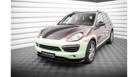 Front Splitter Porsche Cayenne Mk2 Gloss Black