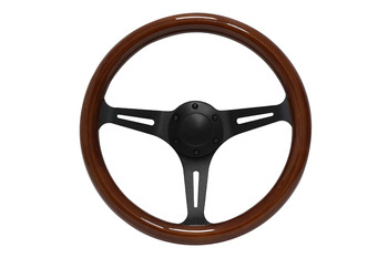 Steering wheel 350mm Wood Black