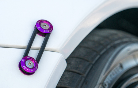 Bumper Trunk Fasteners Quick Release SLIDE Purple