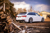 Diffuser Audi A6 C8 S-Line Rear Valance + Exhaust Ends Imitation Black