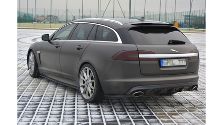 Splitter Jaguar XF (X250) I SPORTBRAKE S-PACK Tył Boczne Gloss Black