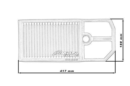 Simota Panel Filter OV005 417x188mm