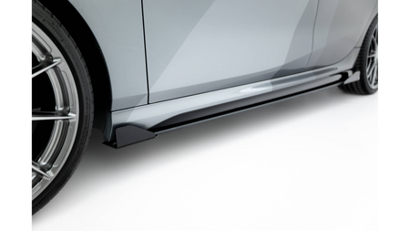 Side Skirts BMW 1 F70 Street Pro Black-Red + Gloss Flaps