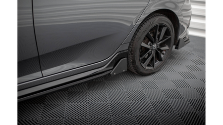 Diffuser Honda Civic X Sport Side Skirts + Flaps Gloss Black