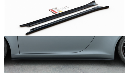 Diffuser Porsche 911 Carrera 991 Side Skirts Gloss Black