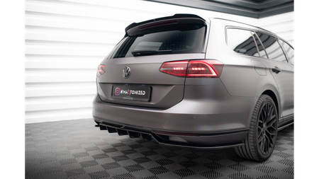 Splitter Volkswagen Passat B8 R-Line Rear Central with Diffuser