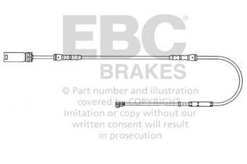 EFA136 - Czujnik zużycia klocków hamulcowych EBC Brakes BMW | 1 Series (E81)(116) | 1 Series (E81)(118) | 1 Series (E81)(120) |
