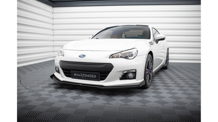 Splitter Subaru BRZ Mk1 Front Street Pro Black-Red + Gloss Flaps