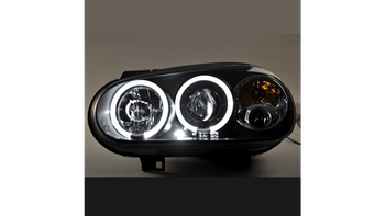 Headlights Halogen Black suitable for VW GOLF IV 1997-2008