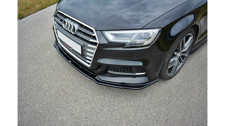 Splitter Audi A3 8V Facelift przód v.1 Gloss Black