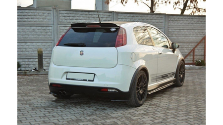 Splitter Fiat Grande Punto Abarth Tył Boczne Gloss Black