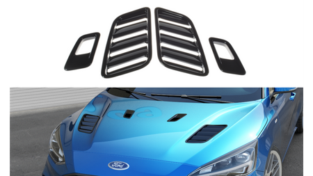 Bonnet Vents Ford Focus ST-Line I STV Gloss Black