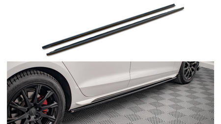 Diffuser Audi A4 B9 Facelift Side Skirts Gloss Black