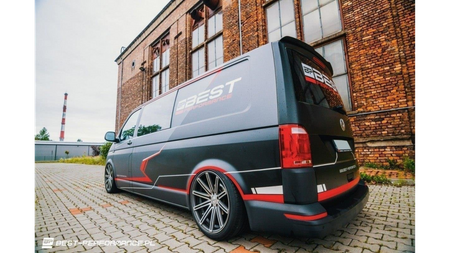 Przedłużenie Spoilera Volkswagen T6 Gloss Black