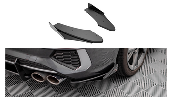 Splitter Audi S3 8Y Tył Boczne Street Pro Black + Gloss Flaps
