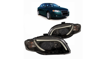 Lights Audi A4 B7 Front DRL Black