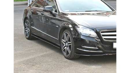 Diffuser Mercedes-Benz CLS C218 Side Skirts v.1 Gloss Black