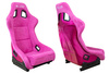 Fotel sportowy SLIDE KS2 Premium Pink Welur Bright Pink Glitter