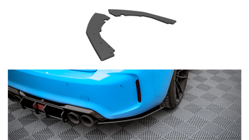 Splitter BMW 2 F87 M-Pack Rear Side Street Pro Black