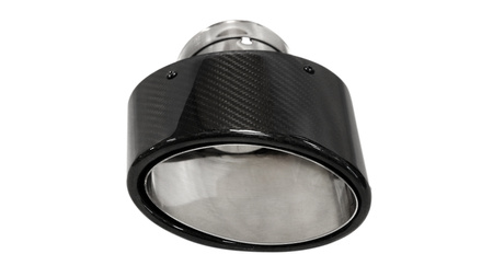 Exhaust Tip 90x150mm enter 76mm Carbon Gloss