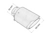 Exhaust Tip 101mm enter 76mm Carbon Matte