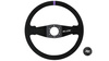 Kierownica SLIDE 350mm offset:90mm Zamsz Purple Strip