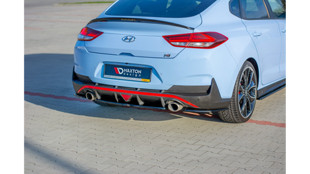 Splitter Hyundai I30 III N Fastback Tył Środkowy Gloss Black