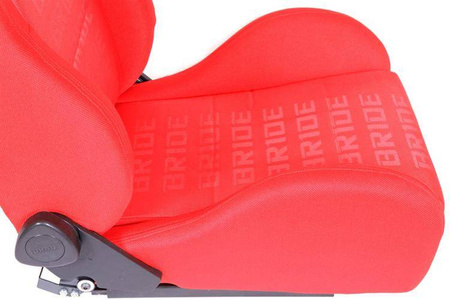 Fotel sportowy K700 Welur Bride Czerwony