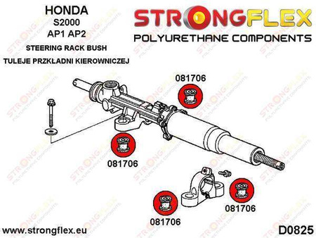 Steering rack mount bush