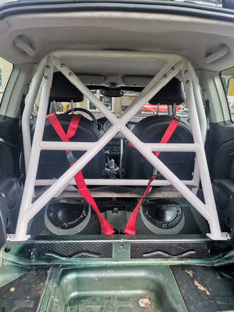 Bolt-in Half Roll Cage Mini Cooper R50 R53 One S Black